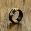 Black and Gold Ankh Ring That Ankh Life Featured Rings Queens Collection