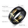 Black and Gold Ankh Ring That Ankh Life Featured Rings Queens Collection