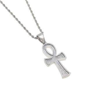 Iced Out Ankh Necklace That Ankh Life Necklaces Kings Collection