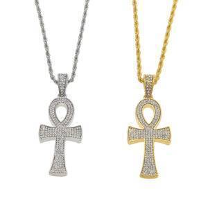 Iced Out Ankh Necklace That Ankh Life Necklaces Kings Collection