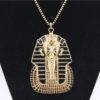 Black and Gold Pharaoh Necklace That Ankh Life Necklaces