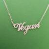 Vegan Script Necklace That Ankh Life Necklaces