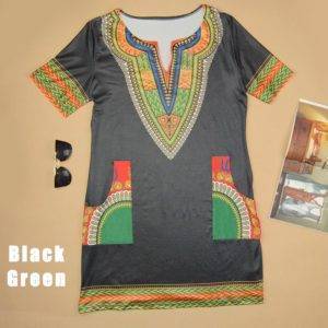 African Print Dashiki Summer Dress That Ankh Life Dresses