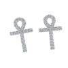 Sterling Silver CZ Ankh Earrings That Ankh Life Earrings
