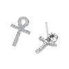 Sterling Silver CZ Ankh Earrings That Ankh Life Earrings