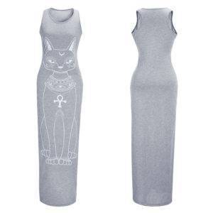 Egyptian Cat Maxi Sundress That Ankh Life Dresses