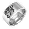 Eye of Horus Titanium Ring That Ankh Life Rings
