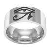 Eye of Horus Titanium Ring That Ankh Life Rings