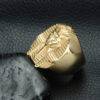 Golden Pharaoh Ring That Ankh Life Rings Kings Collection