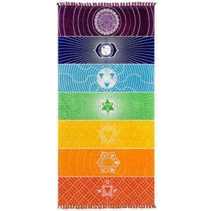 Chakra Meditation and Yoga Shawl That Ankh Life Decor