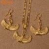 Maat Wings Earing and Necklace Set That Ankh Life Womens Necklaces Earrings