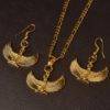 Maat Wings Earing and Necklace Set That Ankh Life Womens Necklaces Earrings