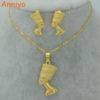 Queen Nefertiti Necklace and Earrings Set That Ankh Life Womens Necklaces Earrings