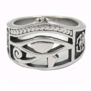 Eye of Horus Consciousness Ring That Ankh Life Featured Rings Queens Collection