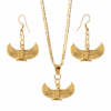 Maat Wings Earing and Necklace Set That Ankh Life Womens Necklaces Earrings