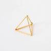 18k 3D Pyramid Stud Earrings That Ankh Life Earrings