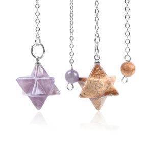 Tetrahedron Crystal and Gemstone Pendants That Ankh Life Jewelry