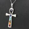 Chakra Stones Ankh Necklace That Ankh Life Mens Necklaces Womens Necklaces