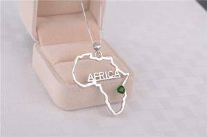 Precious Africa Sterling Emerald Necklace That Ankh Life Womens Necklaces