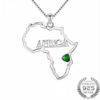 Precious Africa Sterling Emerald Necklace That Ankh Life Womens Necklaces
