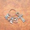 Ancient Egyptian Silver Keychain Set That Ankh Life Accessories