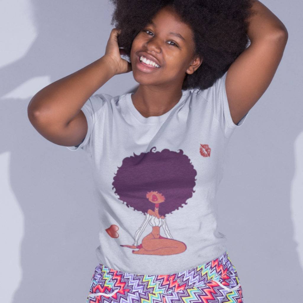 Afro Love T Shirt That Ankh