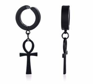 Black Drop Stainless Ankh Earrings That Ankh Life Featured Earrings