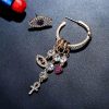 Asymmetric Eye of Horus Ankh Earring Set That Ankh Life Earrings