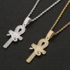 Iced Eye of Horus Ankh Necklace That Ankh Life Mens Necklaces Kings Collection