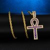Blue Sapphire Royal Ankh Necklace That Ankh Life Mens Necklaces Womens Necklaces