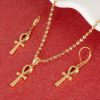 Crux Ansata Necklace Earring Set That Ankh Life Womens Necklaces Earrings