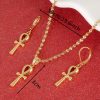 Crux Ansata Necklace Earring Set That Ankh Life Womens Necklaces Earrings