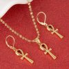Crux Ansata Necklace Earring Set That Ankh Life Womens Necklaces Earrings