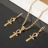 Crux Ansata Necklace Earring Set That Ankh Life Womens Necklaces Earrings
