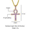 Blue Sapphire Royal Ankh Necklace That Ankh Life Mens Necklaces Womens Necklaces