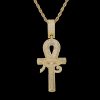 Iced Eye of Horus Ankh Necklace That Ankh Life Mens Necklaces Kings Collection
