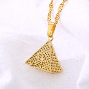 Diamond Eye Pyramid Necklace That Ankh Life Womens Necklaces Jewelry Necklaces