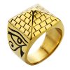 Great Pyramid Ring That Ankh Life Rings