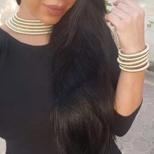 African Cotton Choker Necklace and Bracelet Set That Ankh Life Womens Necklaces Bracelets