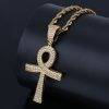 ICED EGYPTIAN CROSS NECKLACE That Ankh Life Jewelry Necklaces