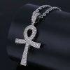 ICED EGYPTIAN CROSS NECKLACE That Ankh Life Jewelry Necklaces