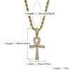 ICED EGYPTIAN CROSS NECKLACE That Ankh Life Jewelry Necklaces