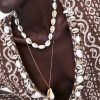 Golden Sea Shells Jewelry Set That Ankh Life Womens Necklaces Necklaces