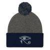 Eye of Horus Pom-Pom Beanie That Ankh Life Accessories Caps Kids
