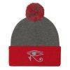 Eye of Horus Pom-Pom Beanie That Ankh Life Accessories Caps Kids